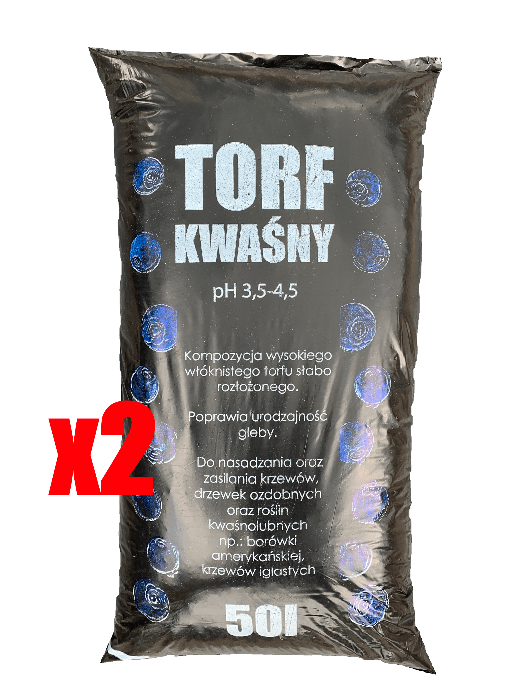 Torf Kwaśny 50l x2
